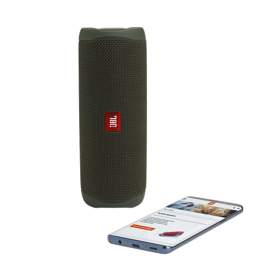 JBL Flip 5 - Green - Portable Waterproof Speaker - Detailshot 2